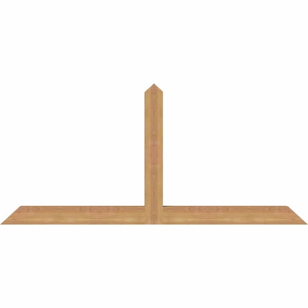 Ekena Millwork Portland Timber Gable Bracket, Western Red Cedar, 60"W x 27"H x 3 1/2"D x 3 1/2"F, 11/12 Pitch GBW060X27X0404POR00SWR - main